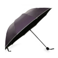 Un seul bon marché à la demande Sun Rain Windproof 3 Folding Small Promotionnel Reflective Glow Umbrella